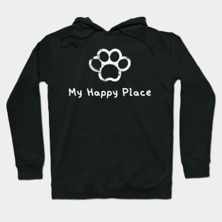 My Happy Place - Paw Print Hoodie